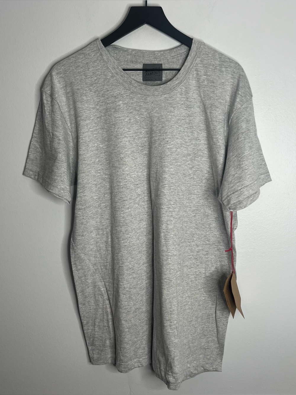 Naked & Famous Circular Knit Tee Shirt Mens XL Grey NWT